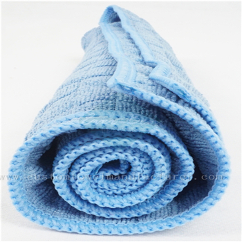 China Custom antimicrobial cleaning cloths bulk Wholesale Bespoke Blue Structure Quick Dry Home Dusting Towels Producer for Switzerland Europe